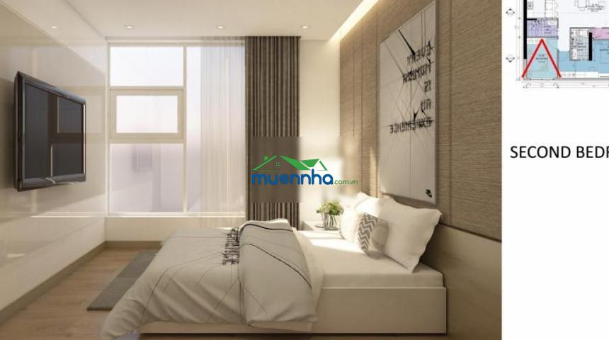 Cho thuê cc sunwah pearl, 89m2, 43 triệu, 2pn, full nội thất, p 22, q. bình thạnh - 2