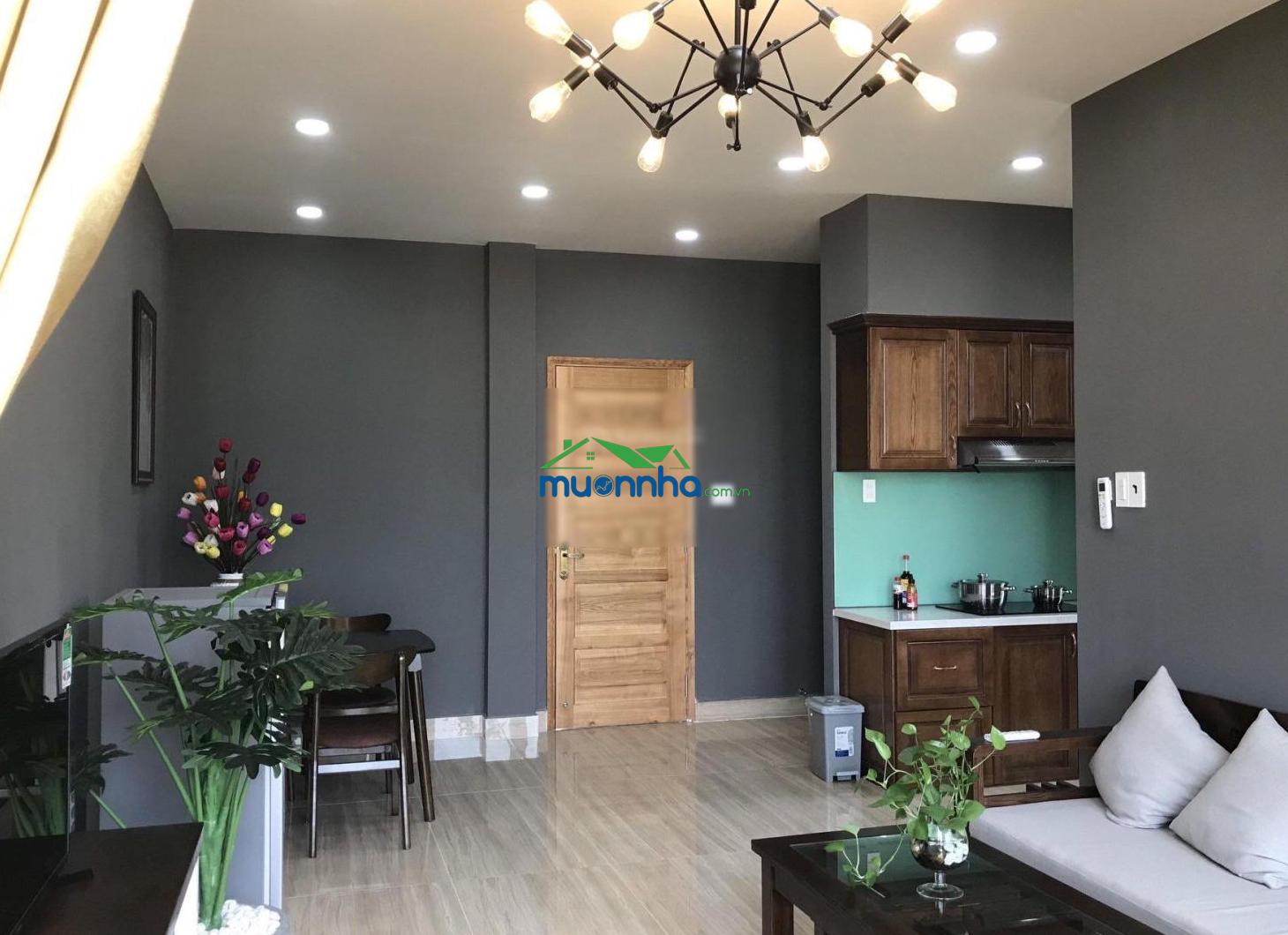 Cho thuê căn hộ 50m2 full nội thất 1 phòng ngủ