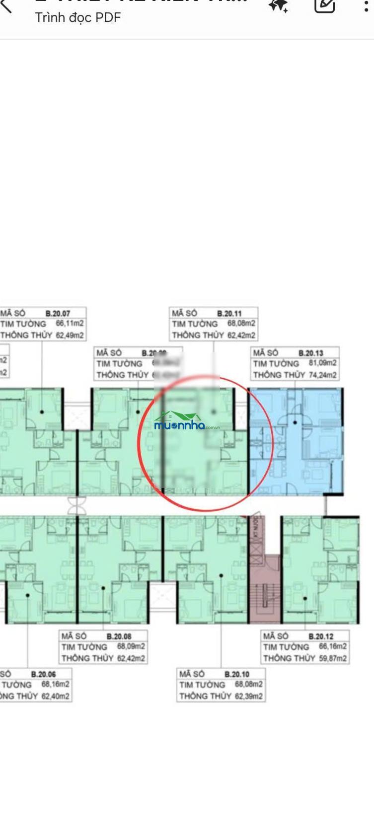 Bán căn hộ chung cư 2pn, 2wc , view khang điền, yên tĩnh ko ồn giá 3,6 tỷ, 68,1m2