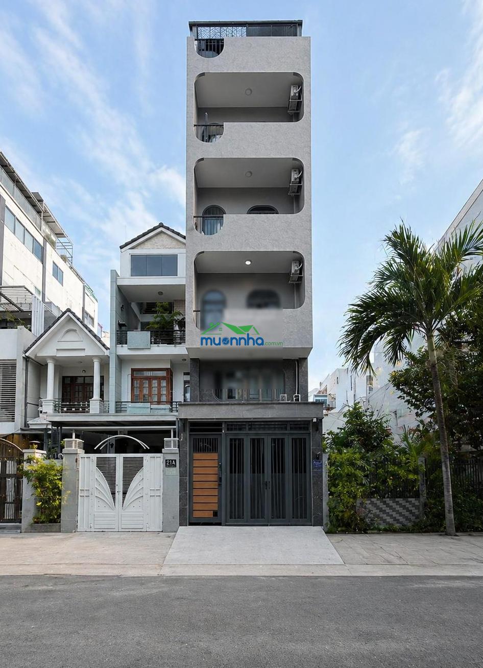 Chdv mặt tiền 130tr/th thang máy full phòng, mt đường số, p. tân quy, quận 7 * dt: 4,2x21m