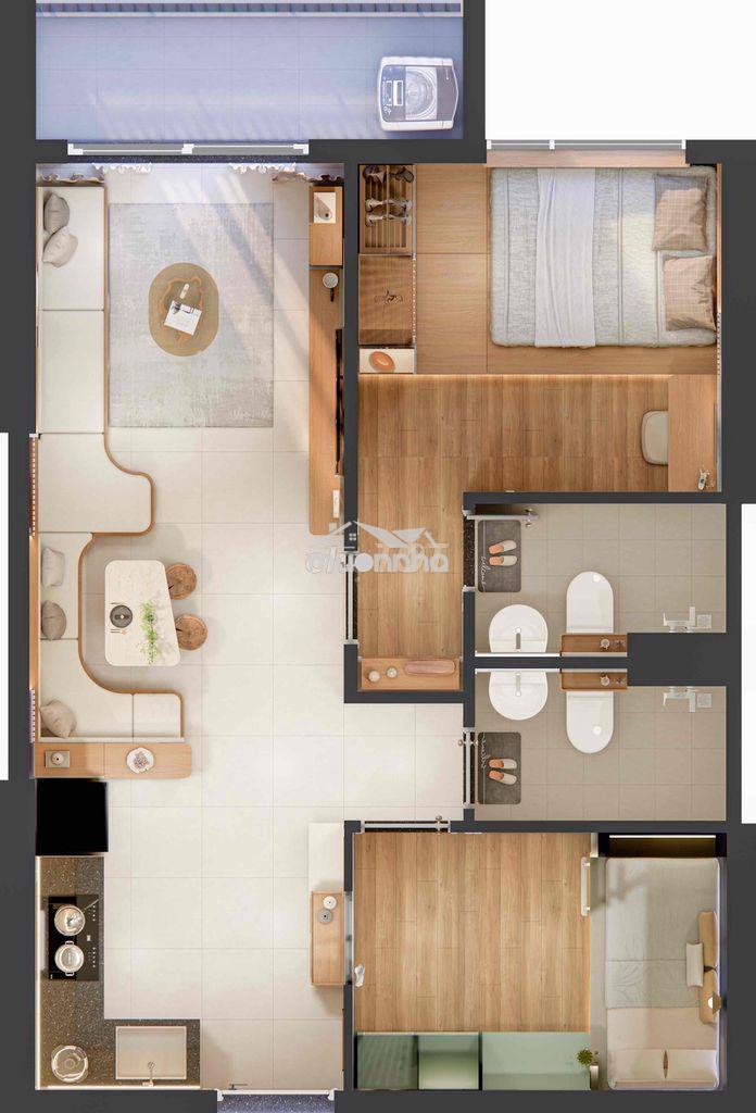 Bcons newsky - 2pn-2wc - 65m2 - quốc lộ 13 - lái thiêu - thuận an 🏙️
