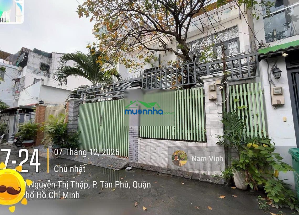 Bán nhà nguyễn thị thập ngang 8m x 18m, 3 tầng 5 phòng, sân để ô tô, sát lotte, chỉ 15.3 tỷ tl