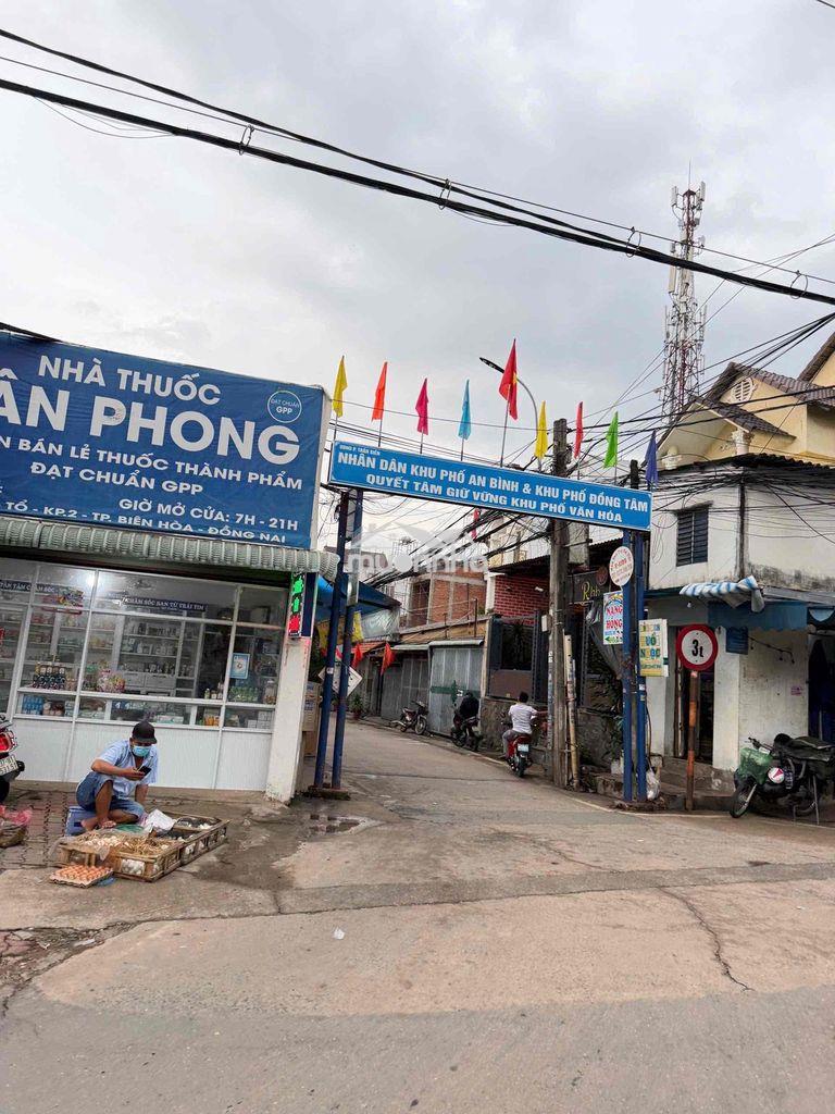 Chủ gởi bán đất tặng nhà 78m2 p.an bình,sổ riêng,thổ cư 100%,hẻm 4m - 2
