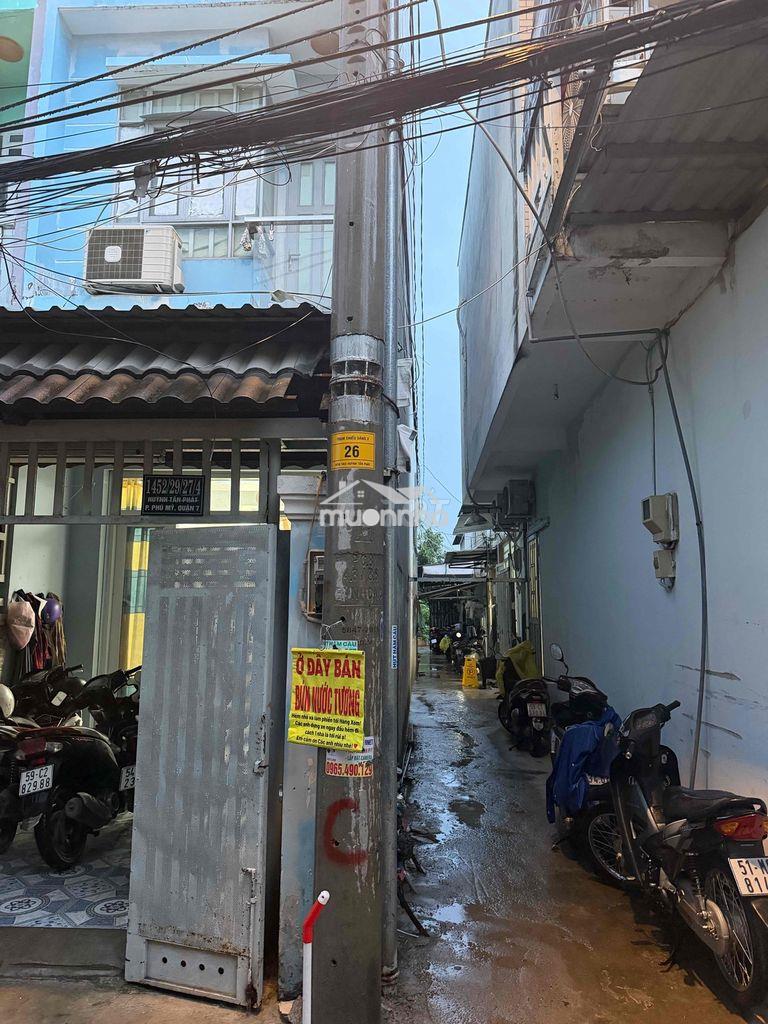 Nhà 990tr  hẽm 1422/59/ htp  4*7 trệt lửng hẻm 3met