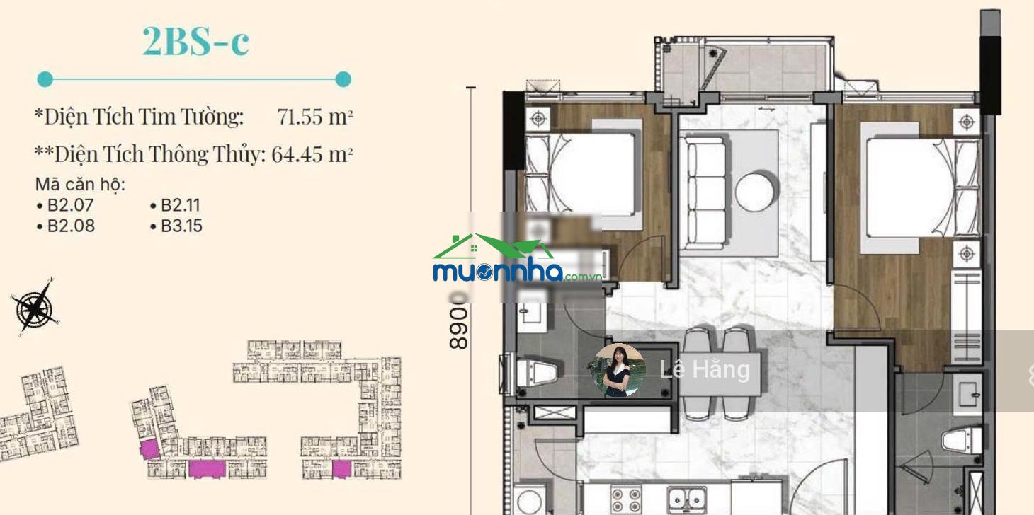 Bán căn hộ 2pn gladia heights bàn giao cơ bản chỉ 6.5 tỷ - 4