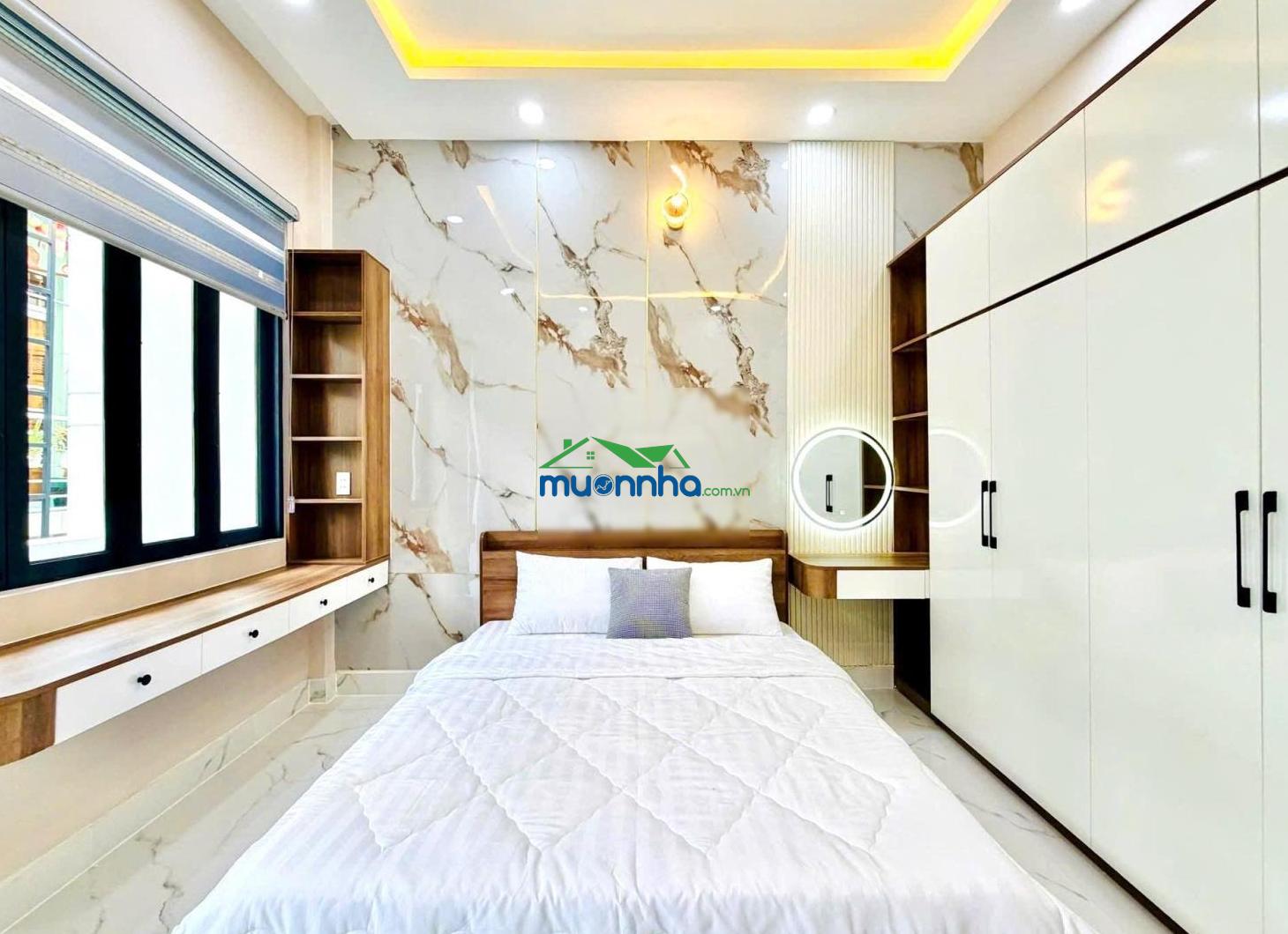 44m² hẻm 499 quang trung đối diện ubnd gv nhà mới 2 tầng - hẻm 3,5m thông giá 4 tỷ 9 tặng nội thất - 2