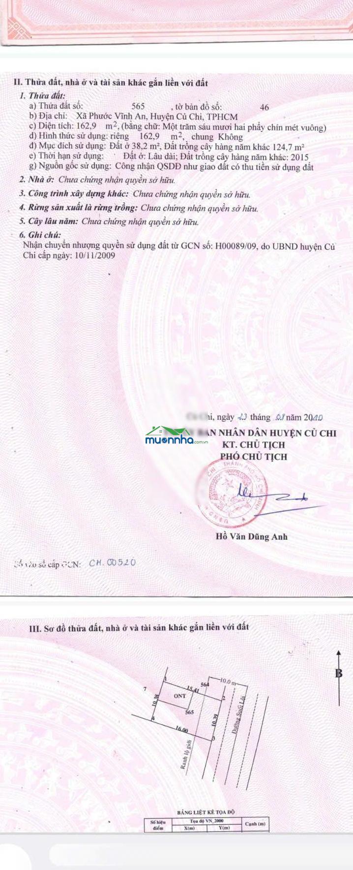 Chính chủ bán nhà suối lội - giá 1,350 tỷ - phước vĩnh an (10x16m) kdc hiện hữu - 2