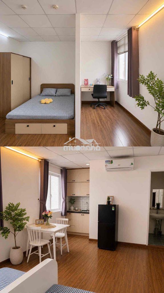 Phòng studio rộng 30m2 full nội thất gần toà nhà viettel quận 3
