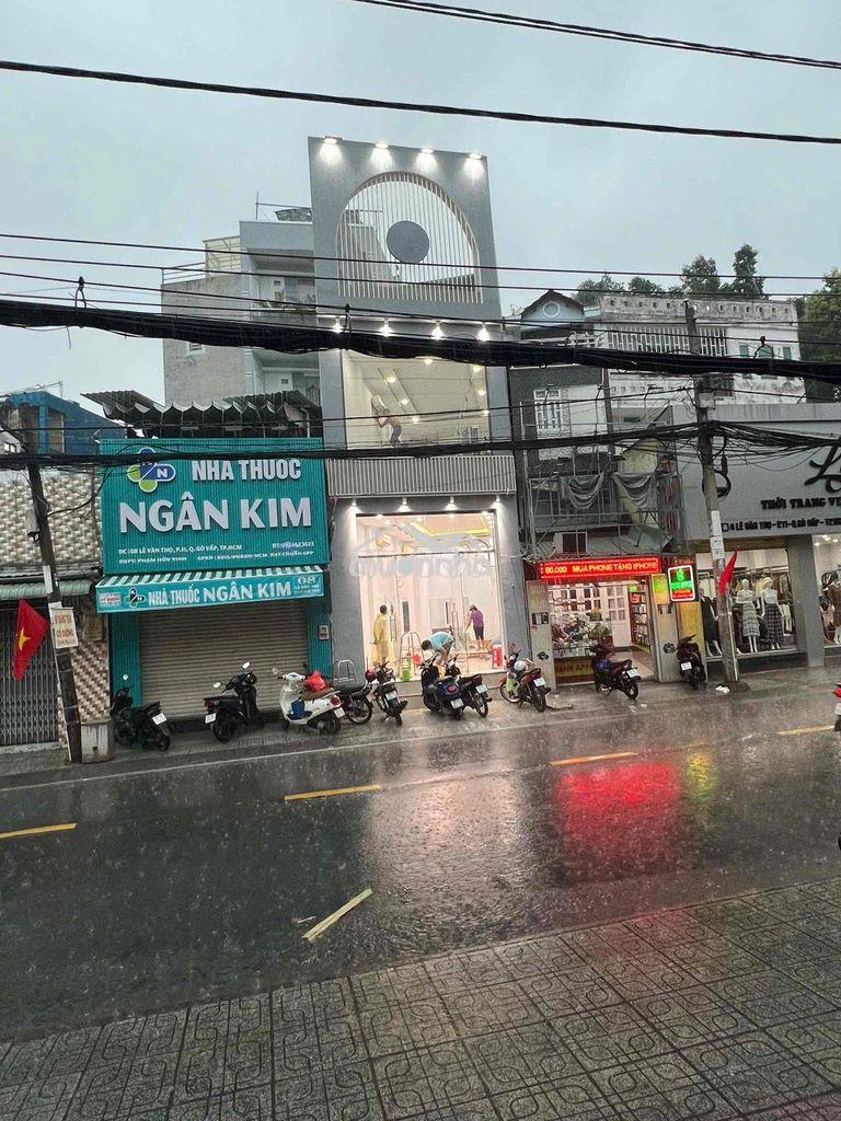 Cho thuê nhà mặt tiền kd , lê văn thọ p11 gv , dể kd da nghành nghê