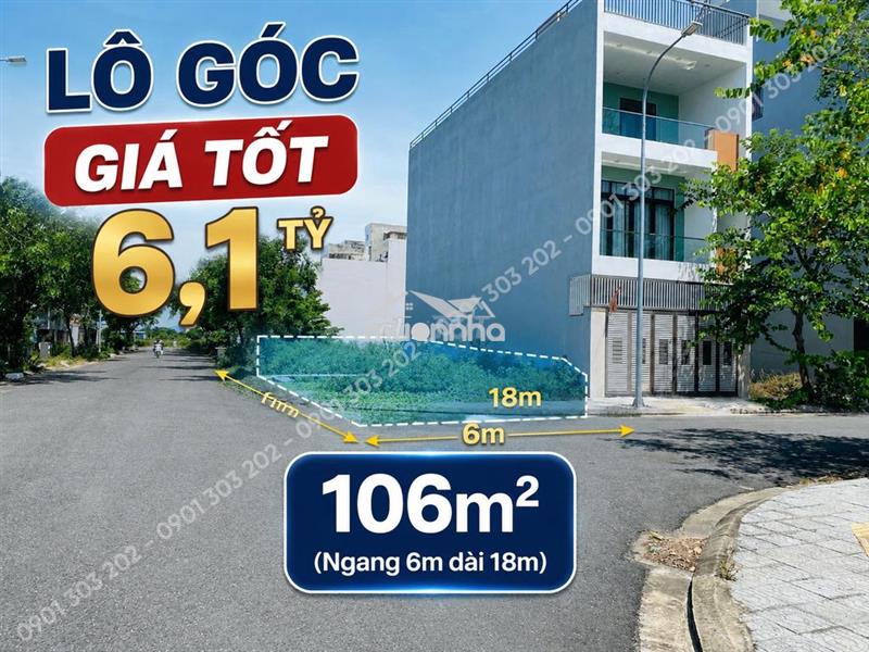 Cần bán gấp lô góc view công viên – fpt đà nẵng – chỉ 6,1 tỷ!