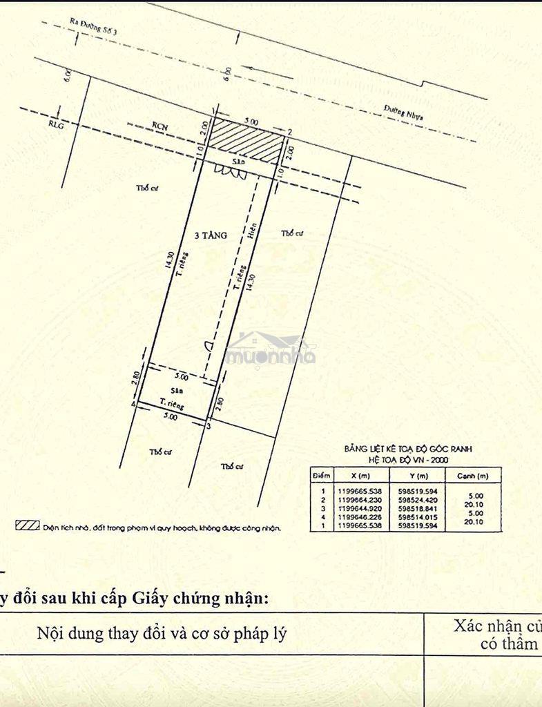 Bán nhà diện tích siêu đẹp 5x20 - 2,5 tấm. hẻm xe hơi tại phường 9, gv - 3
