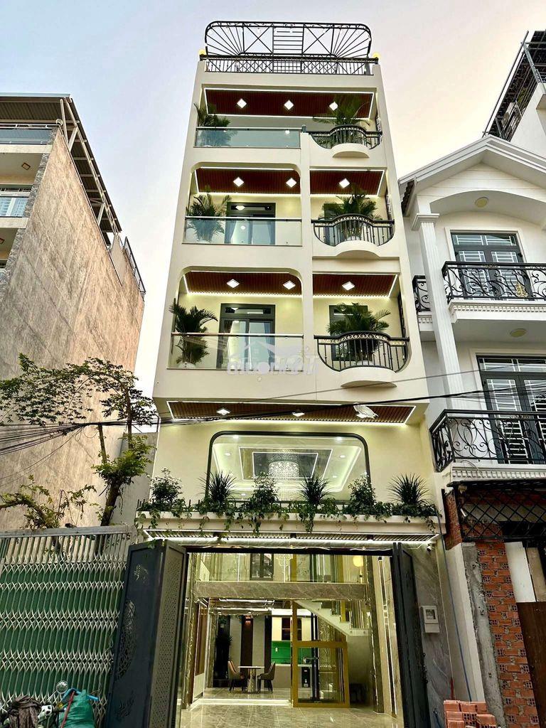 Siêu phẩm thang máy 5,5x16m 1lững 3 lầu đường 12m khu vip trần thị năm