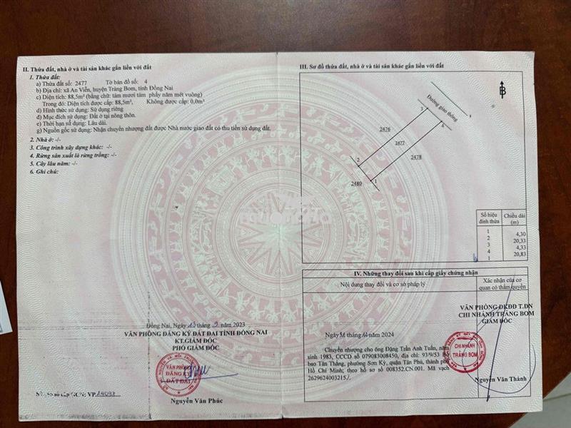 Bán đất chính chủ