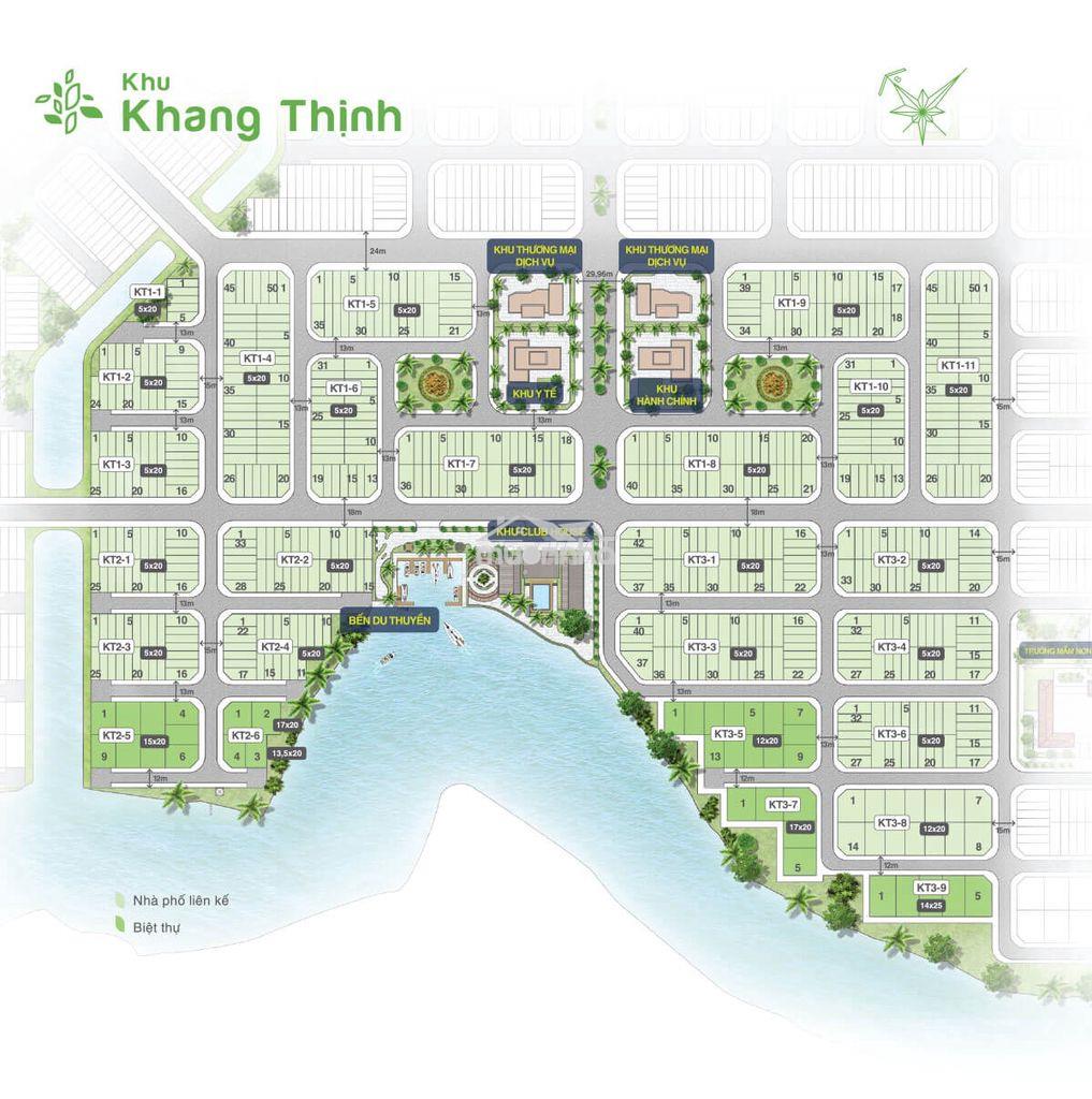 Đất 9*20 (180m2) phân khu khang thịnh, gần sông và bến du thuyền - 4