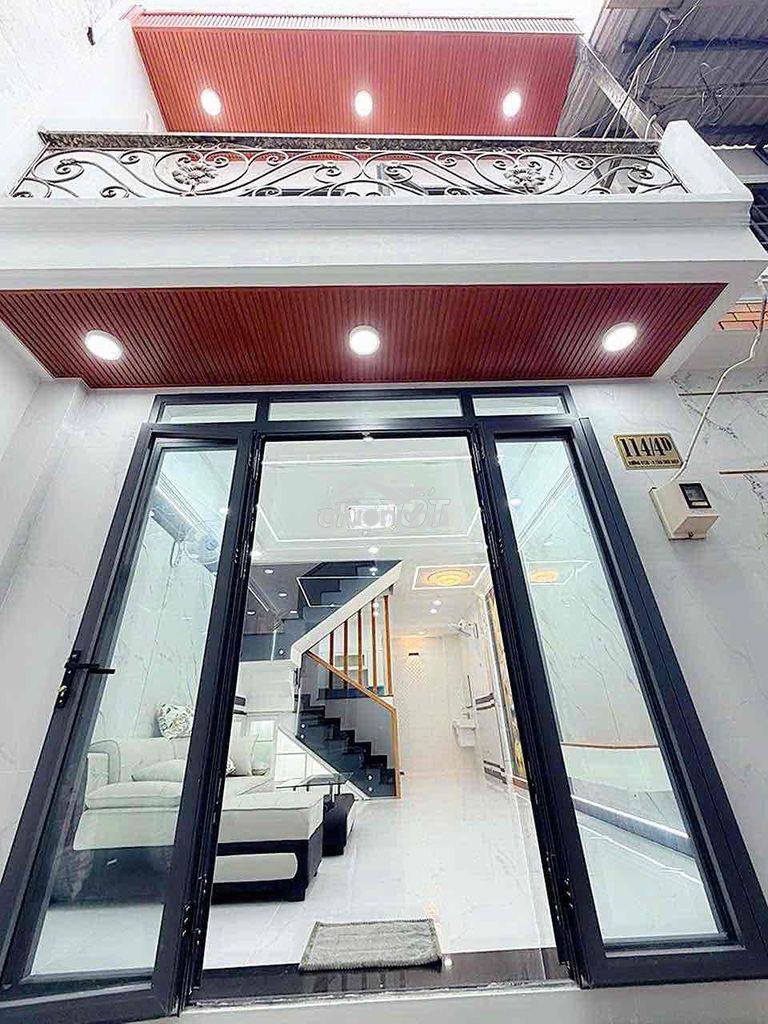 Nhà phố đúc 1 lầu đường ht 35. ngay bia tiger, cấu vượt tân thới hiệp