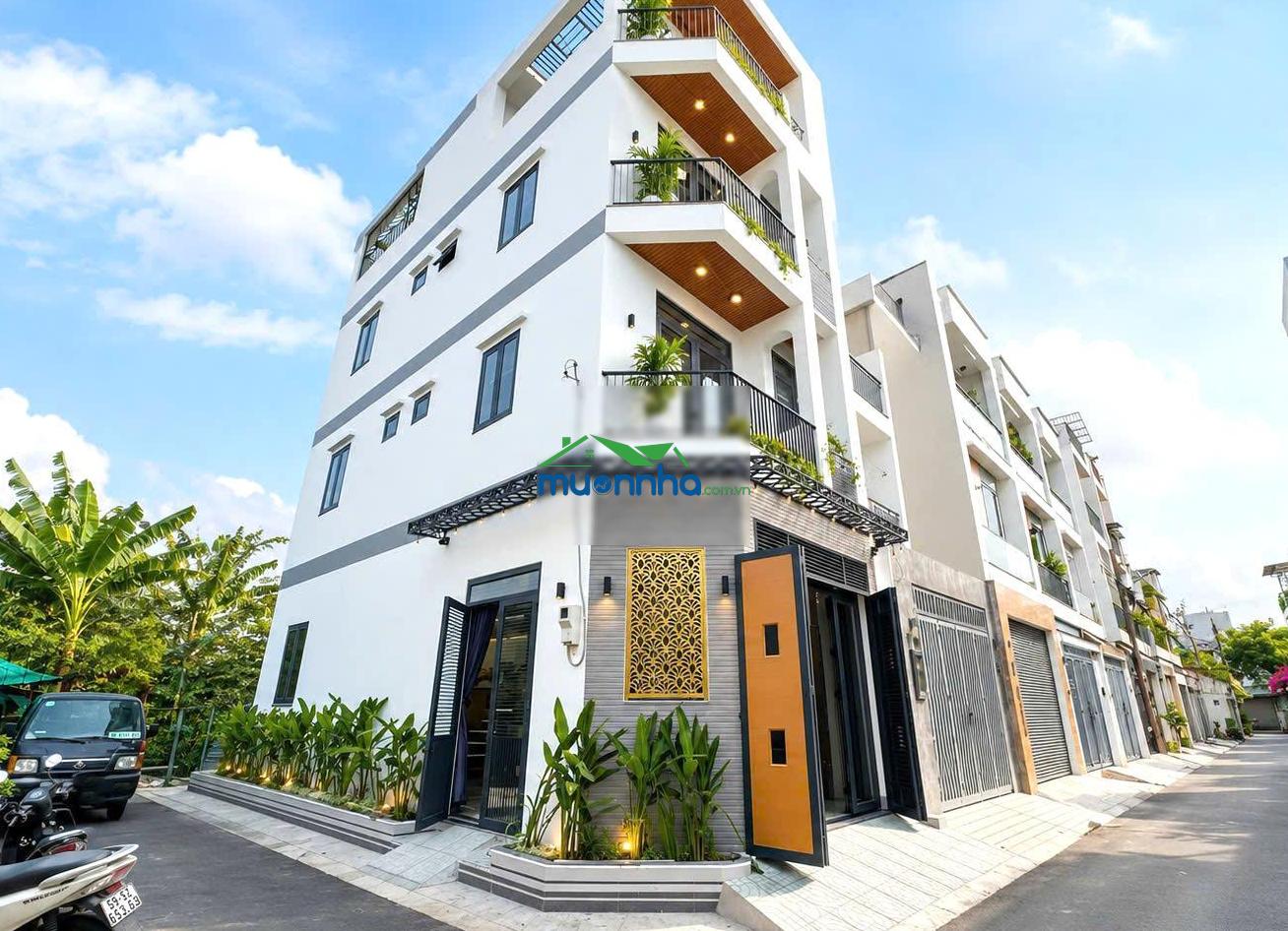 Chỉ 5.99 tỷ có nhà 4 tầng gara ô tô góc 2 mặt hẻm xe hơi ngô chí quốc gần chợ đầu mối thủ đức - 4