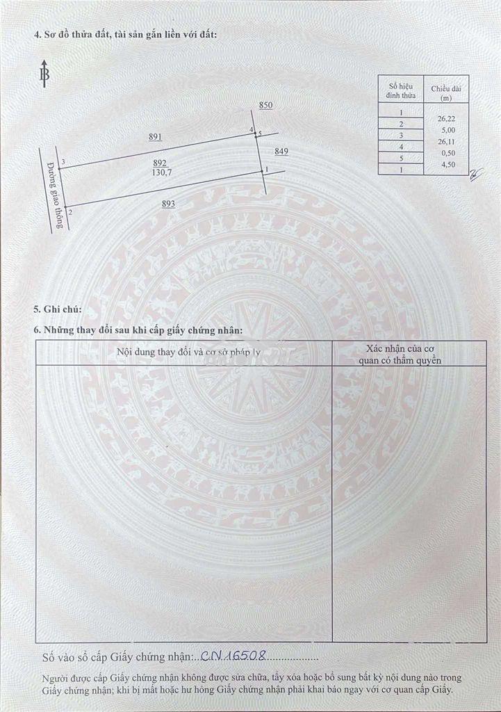 Cần bán 130m2 đất thổ cư khu miền đông, cuối đường đồng khởi biên hòa - 2
