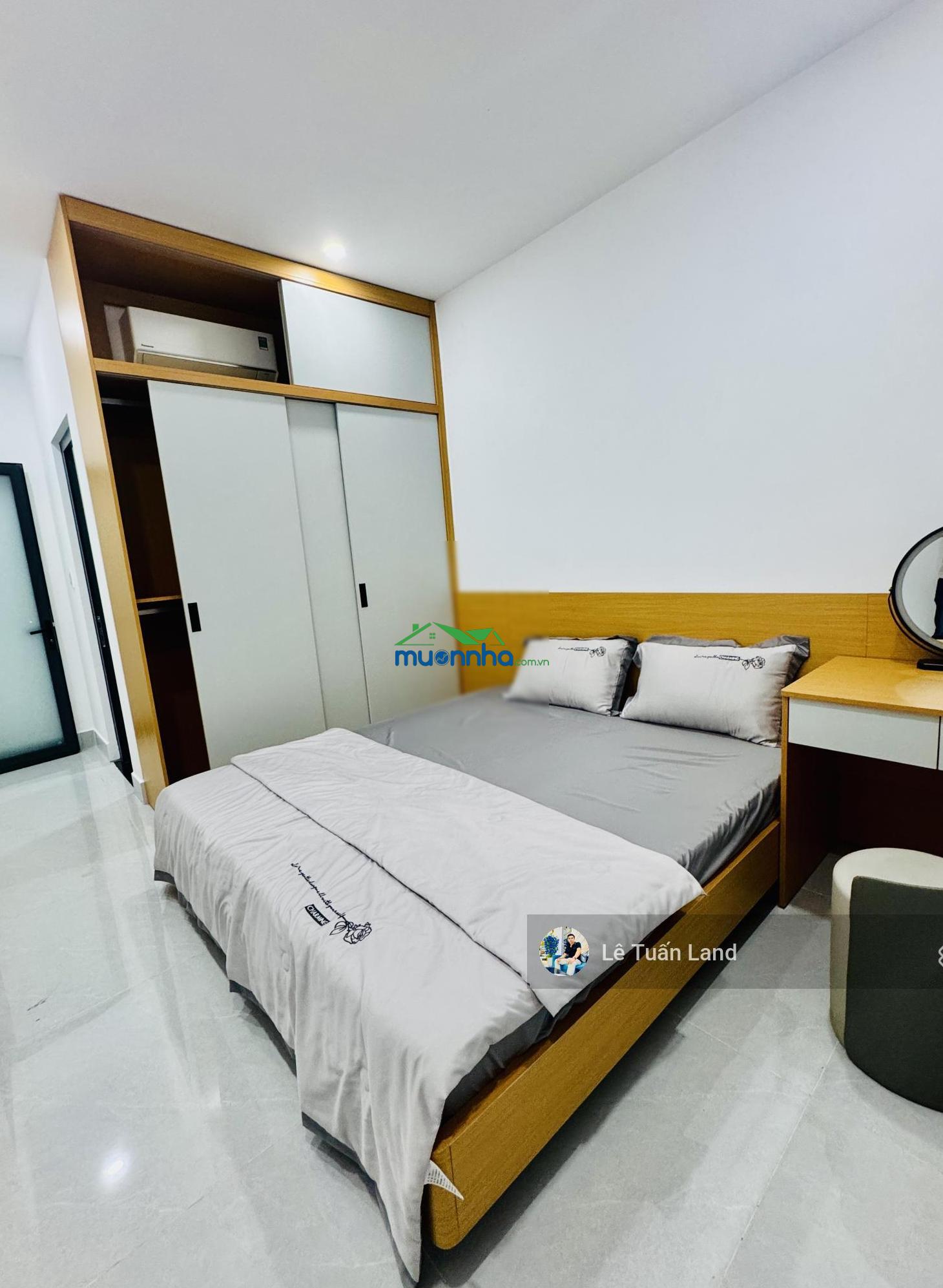 4.89 tỷ dt: 60m2 (4m x 15m), nhà mới gần trần thái tông, phạm văn bạch, hxh 5m, full nội thất - 2