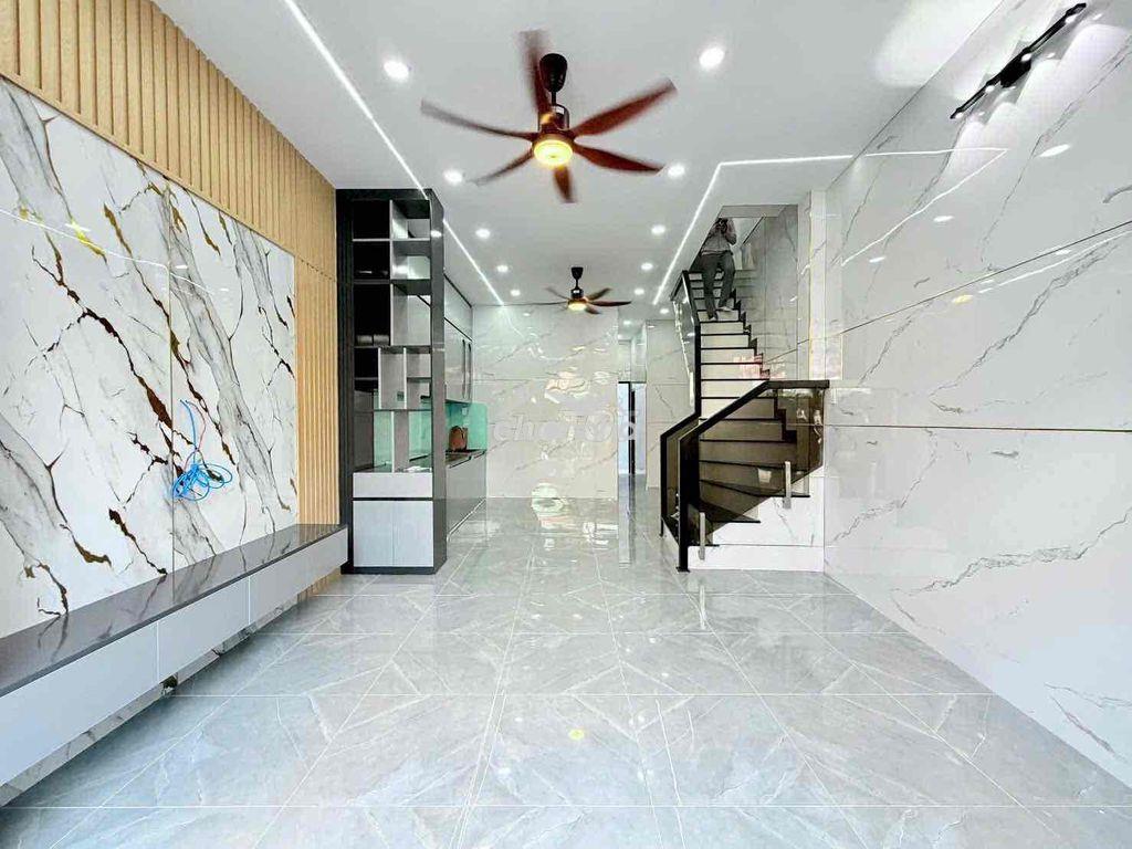 Bán nhà 4x14m, nở hậu 5m, hẻm xe hơi thông, 1 lầu, 3pn, tmt, q12 - 2