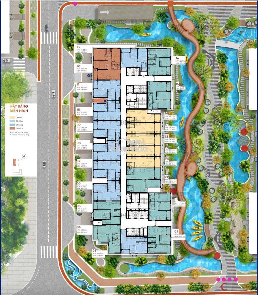 Bán studio 35m2 monrei sài gòn view bể bơi. giá 1.950 tỷ htls 0% - 2