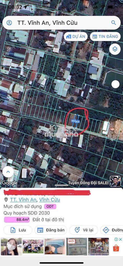 Bán đất full thổ cư cách ubnd p. trị an trong vòng bán kính 0.5-1km - 3