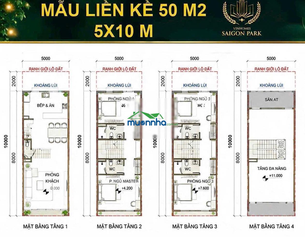 Bán cặp song sinh liền kề 5x10m giao lộ rộng 39m. đại lộ công viên 40m.