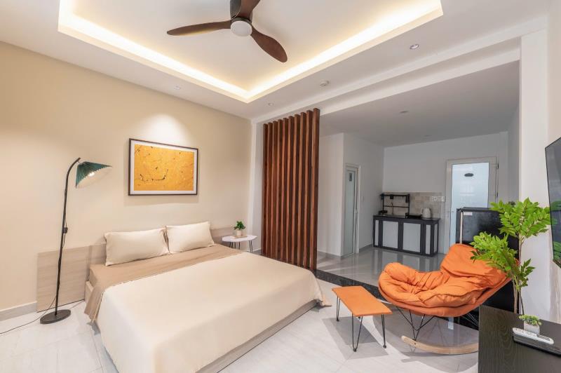 Căn hộ 1pn balcony lớn - tách bếp, cầu thị nghè, ngã tư hàng xanh