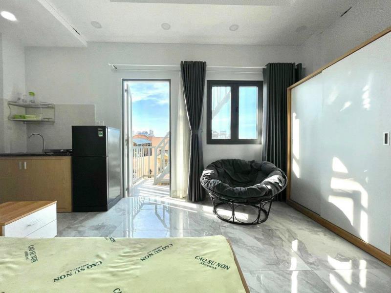 Cho thuê phòng studio ban công, tách bếp - gần trường đại học văn lang - cơ sở 2 - 3