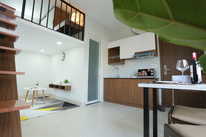 Duplex thang máy, hầm xe đi bộ tới đại học hồng bàng, uef, hutech, bờ kè hoàng sa quận 1 - 2