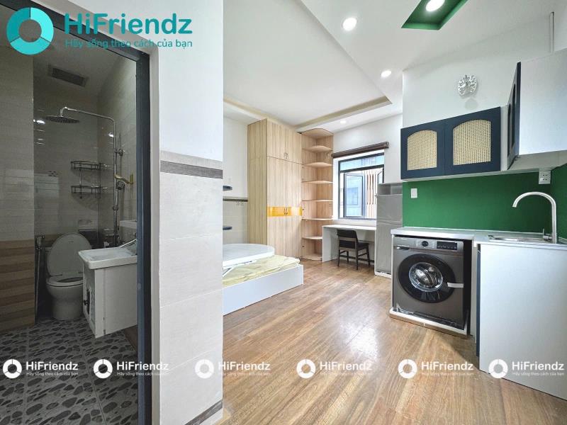 Studio ban công thang máy sát đại học hồng bàng, uef, hutech, bờ kè hoàng sa quận 1 - 2