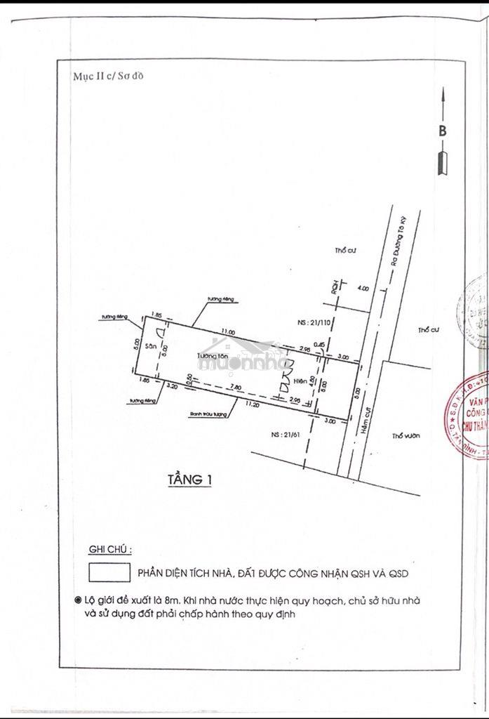 Giảm còn 4,7 ty tch34 trung mỹ tây q12   100m2 ngang 5 dài 20 =100m2  - 3