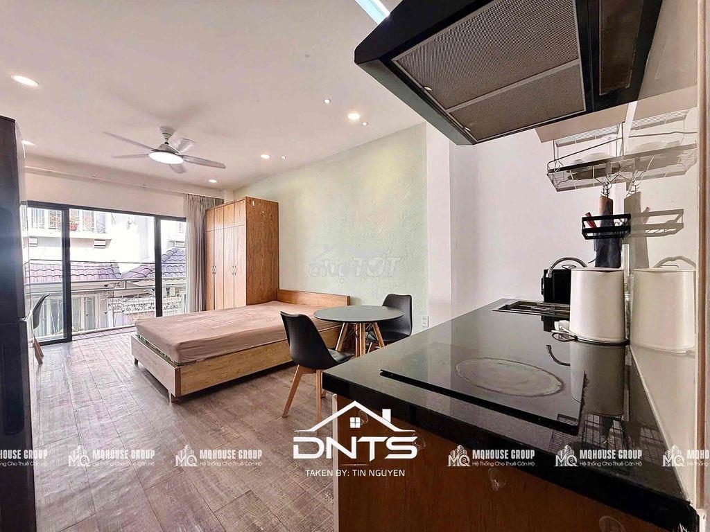 Studio balcony 45m2 đầy đủ nội thất gần limtower, công viên lê văn tám - 2