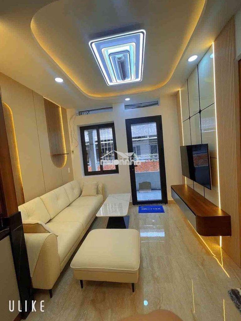 Chung cư cầu đỏ hiện đại 2 phòng ngủ khóa vân tay - full nôi thất