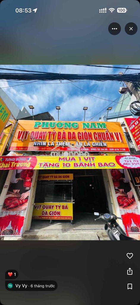 Cần cho thuê nhà 2 mặt tiền đường lê văn thọ gò vấp