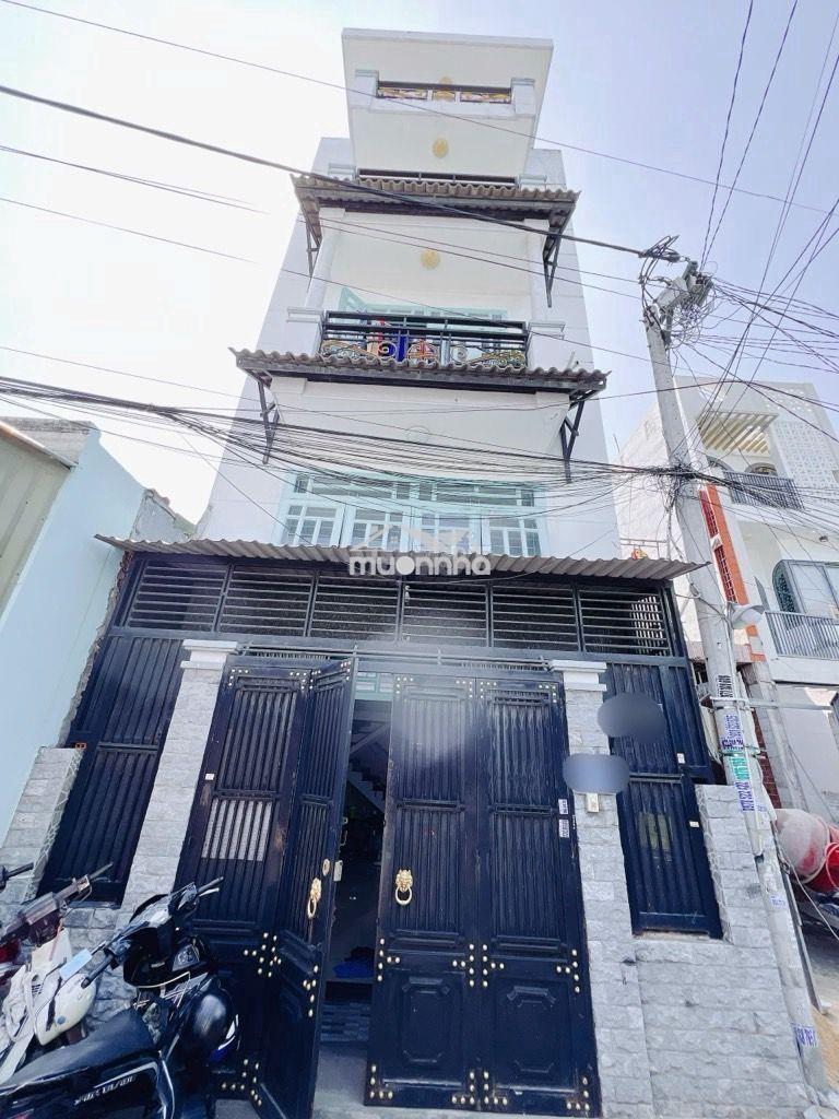 Hơn 5 tỷ-nhà q12, ngang 5x15m,xây 5t, hẻm thông,đường rộng cách mt 30m
