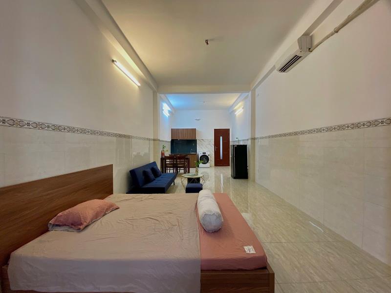 Studio cửa sổ trời mặt tiền đường - full nội thất - máy giặt riêng - ngay ngã tư hàng xanh, di chuyển các trường dh hutech, uth, uef, hiu chỉ 5-10p - 4