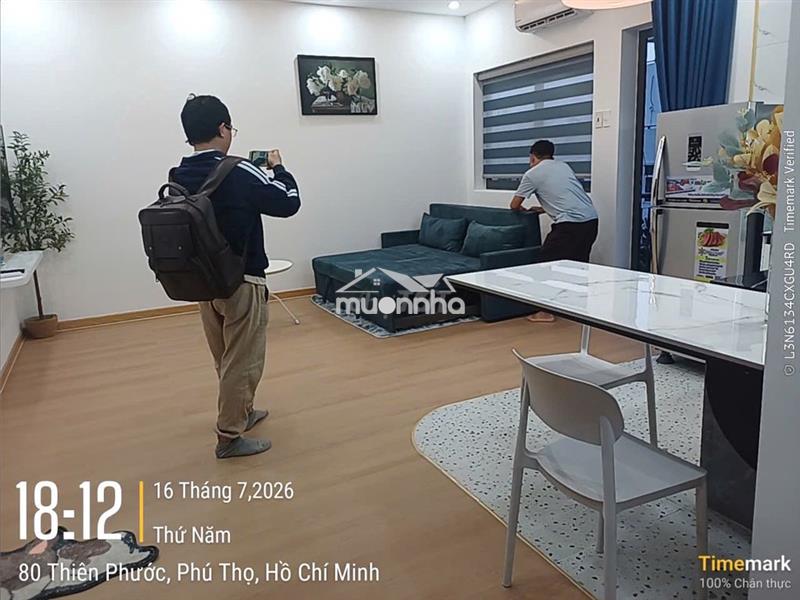 Căn hộ cc lý thường kiệt q11 - 50m2 - sổ hồng riêng - full nội thất