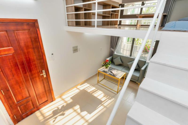 Cho thuê duplex (gác) cửa sổ trời gần đại học văn lang đường bình lợi, bình thạnh