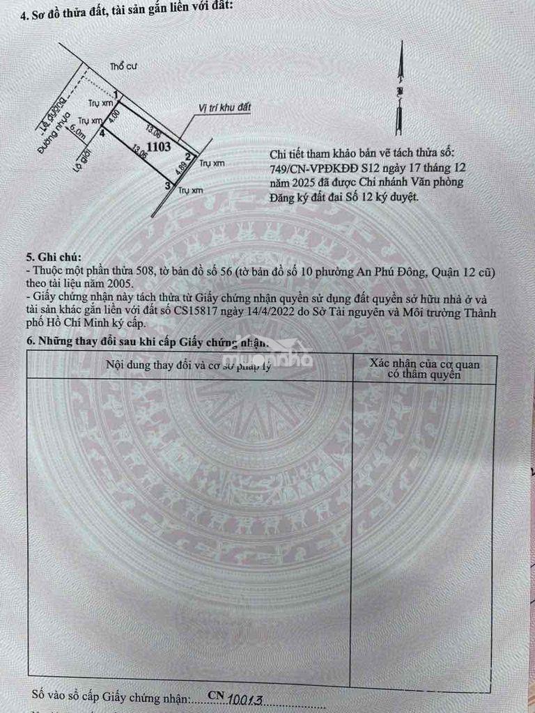 Bán lô đất nở hậu 4.9 x 13.3m phường an phú đông quận 12 - 3