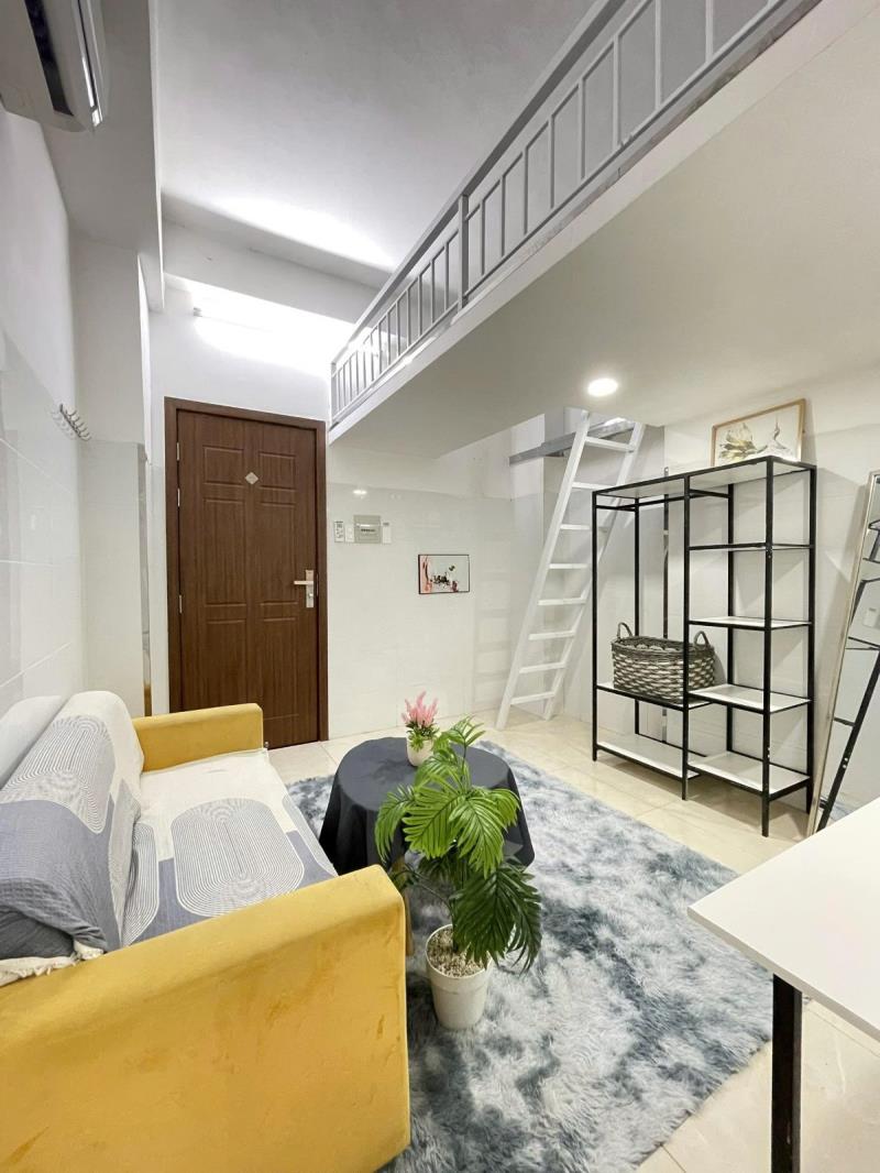 Duplex full nội thất - cửa sổ thoáng - nhà thang máy - ngay cầu bông thuận tiện di chuyển các quận