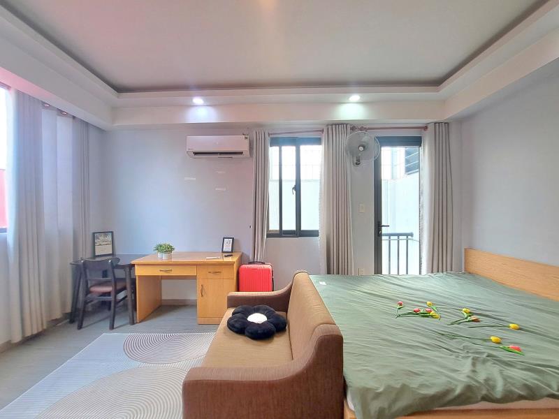 Cho thuê căn hộ mini full nội thất ban công cửa sổ gần văn lang cs2 200m nguyễn văn đậu bình thạnh  - 2