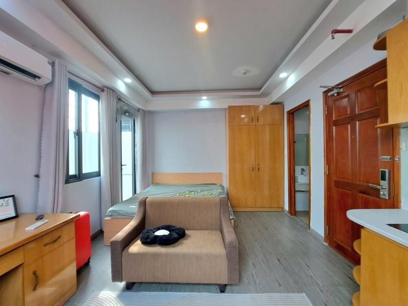 Cho thuê căn hộ mini full nội thất ban công cửa sổ gần văn lang cs2 200m nguyễn văn đậu bình thạnh  - 4