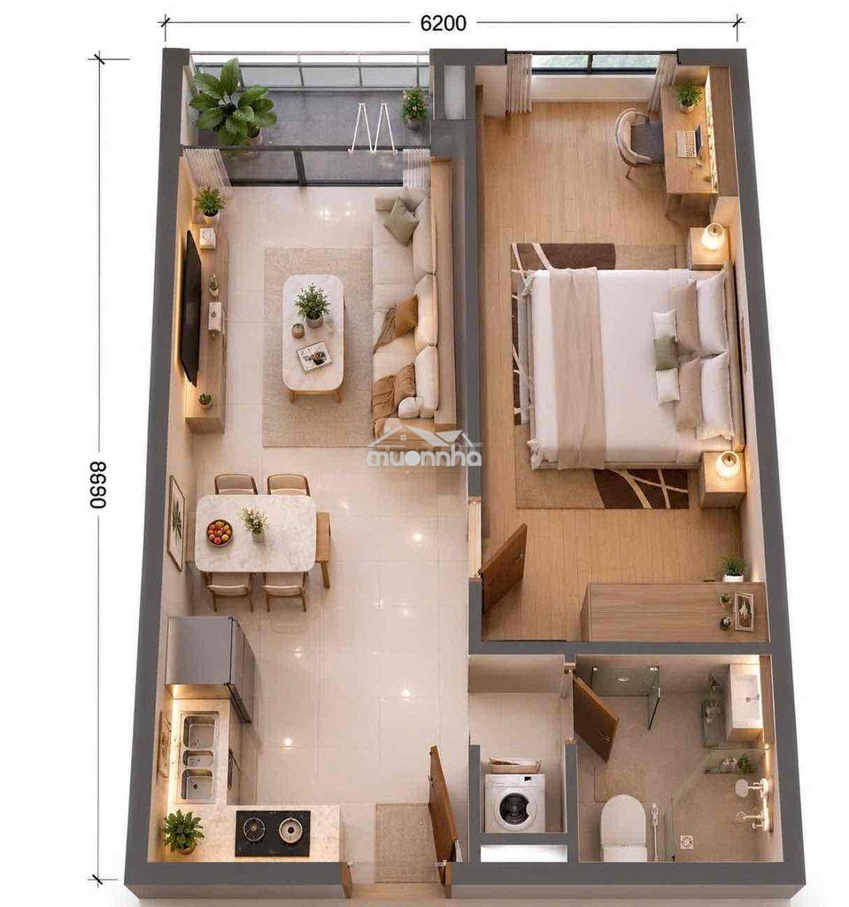 Bán căn hộ 2pn 72m2 đối diện aone bình dương liên hệ xem nhà - 2