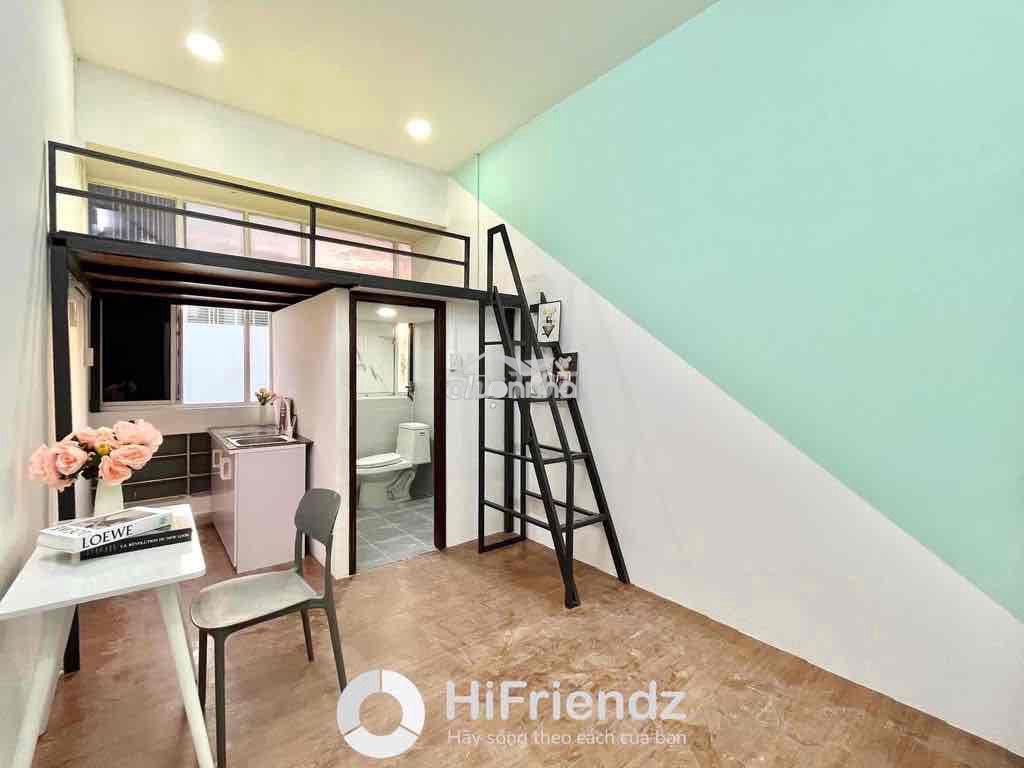 Cho thuê phòng gác full nội thất cửa sổ gần đh ueh - đh hoa sen - Ảnh 2