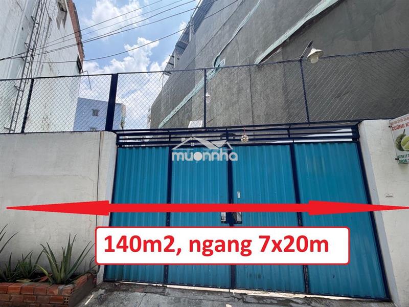 Bán đất lý thường kiệt, 140m2, ngang 7x20m, hẻm ô tô 6m, full thổ, tl