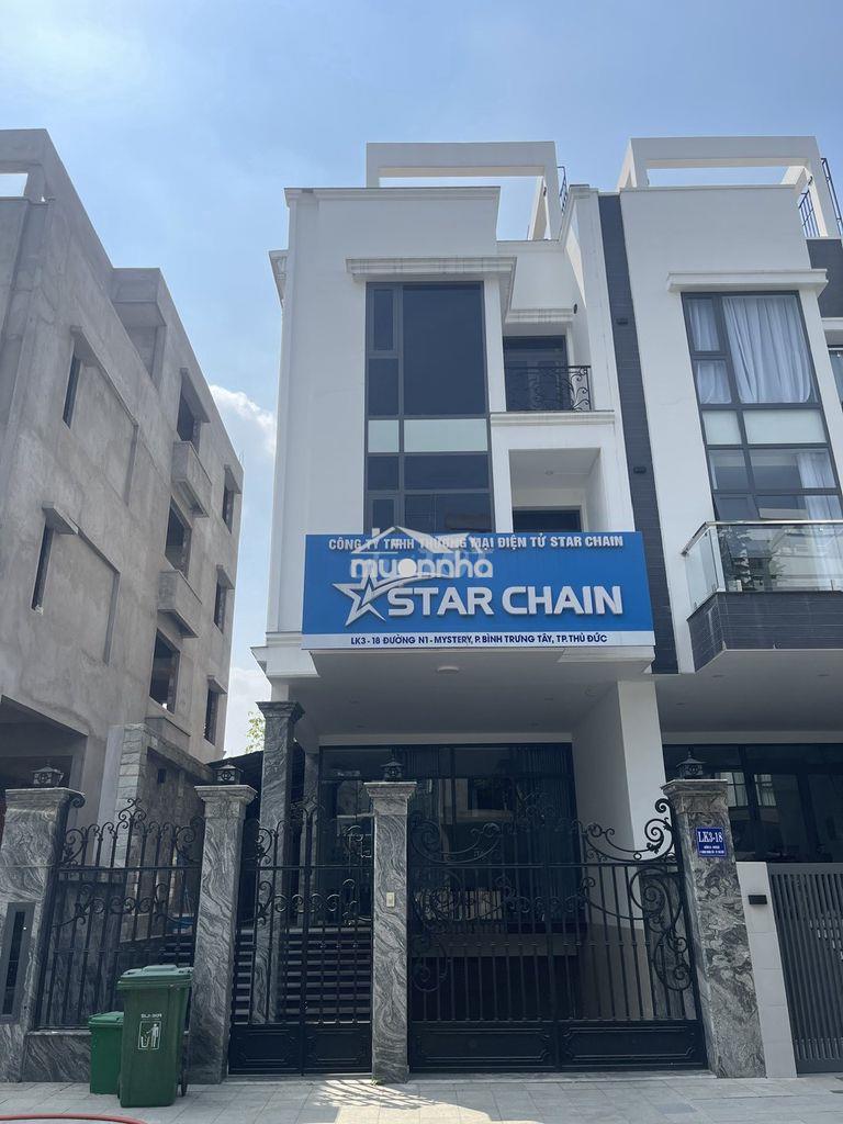 Cho thuê nhà mới dự án saigon mystery dt 7x20m hầm trệt 3 lầu