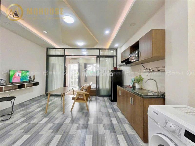 💥Căn hộ 1pn máy giặt riêng 47m2 ban công tách bêp full nội thất