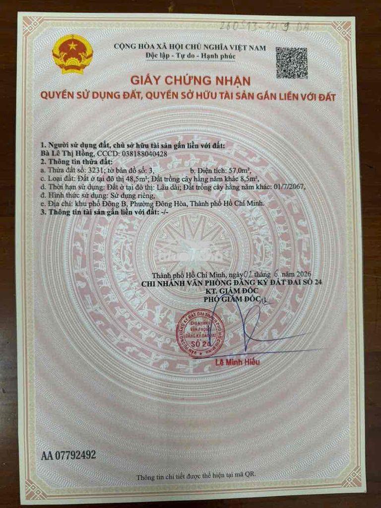 Chủ gửi căn nhà kế bên sân vận động đông hoà dĩ an