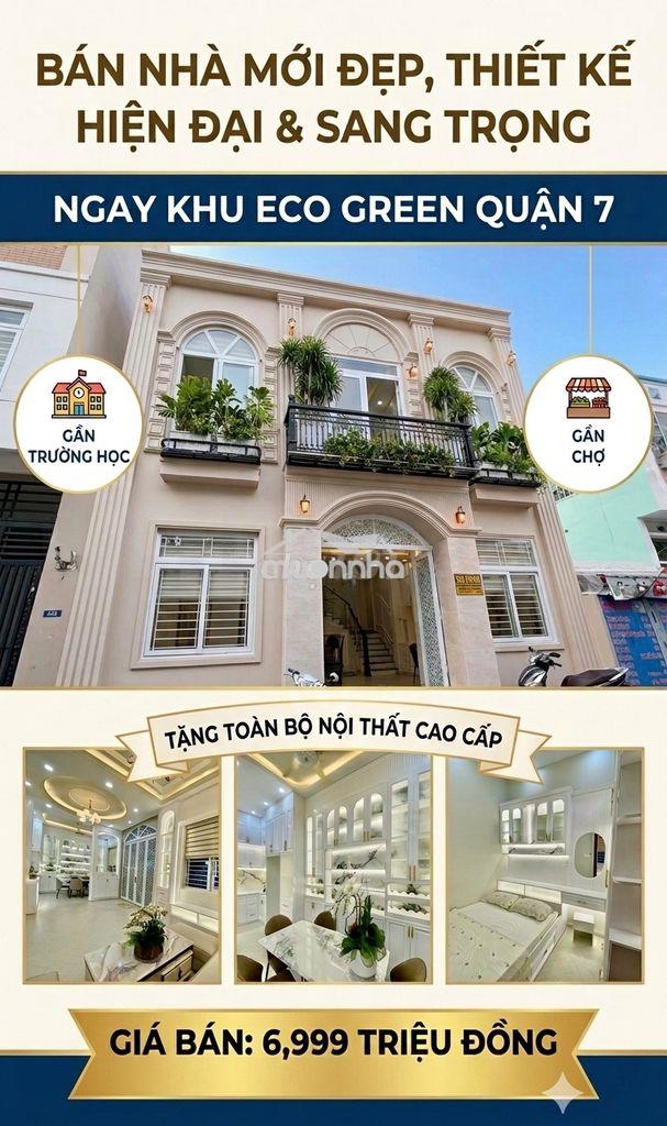 [Cực phẩm] nhà mới đẹp tk hiện đại sang trọng - eco green quận 7