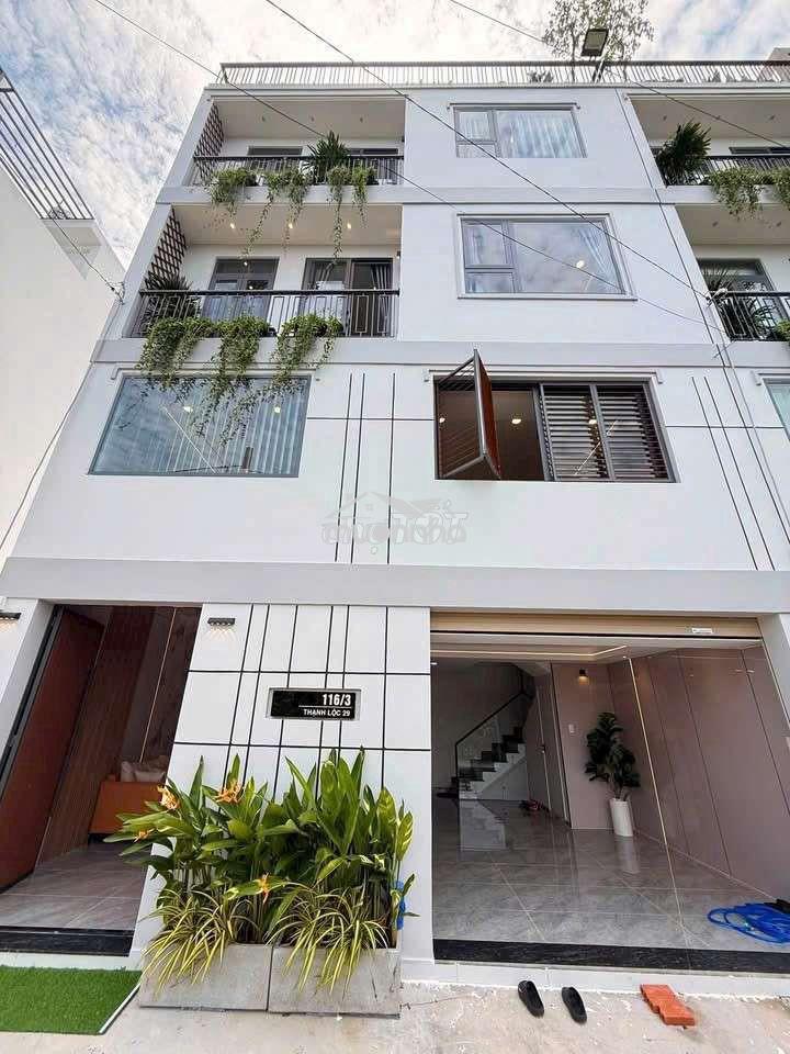 Siêu phẩm 4 tầng ngang 7m có pn master 1/ thạnh lộc 29. gần ngã tư ga